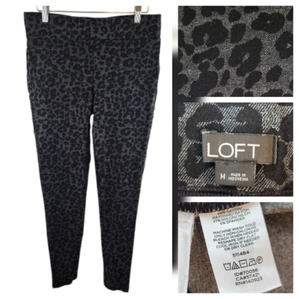 LOFT Animal Print Leggings Size Medium